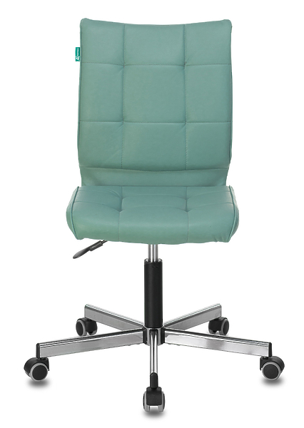 Кресло Бюрократ CH-330M/GREY (Office chair CH-330M grey/l.blue Lincoln 212 eco.leather cross metal хром) артикул 263239Si-1 фото 3