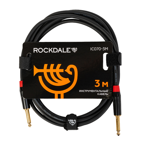 Инструментальный кабель ROCKDALE IC070-3M Black артикул 275675Si-1