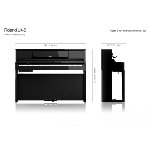 Пианино цифровое Roland LX-5-CH KSL-5-CH артикул 328592Si-1 фото 4