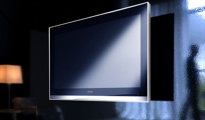 LED телевизор Hantarex 55" SLIM STRIPE silv / mir (серебристое зеркало в серебристой хромированной рамке) артикул 329062FV-1 фото 5