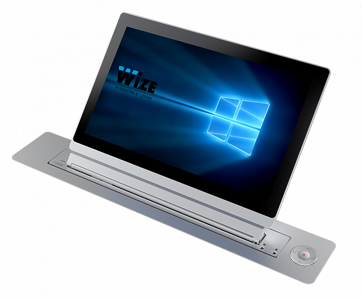 Моторизированный монитор Wize Pro WR-17BRS Touch silver артикул 237445Si-1