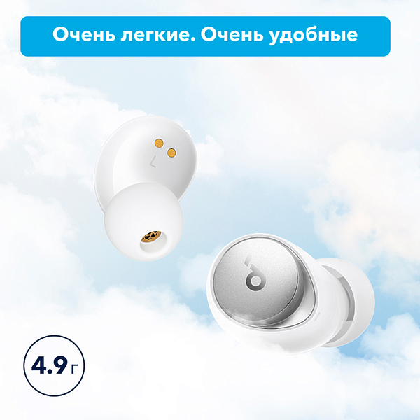 True wireless наушники Soundcore Space A40 White артикул 283059Si-1 фото 9