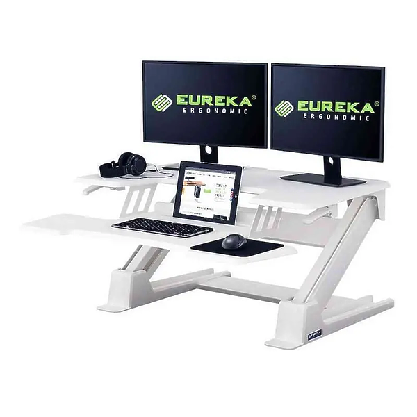 Подставка на компьютерный стол для работы стоя EUREKA ERK-CV-PRO36W артикул 267027Si-1