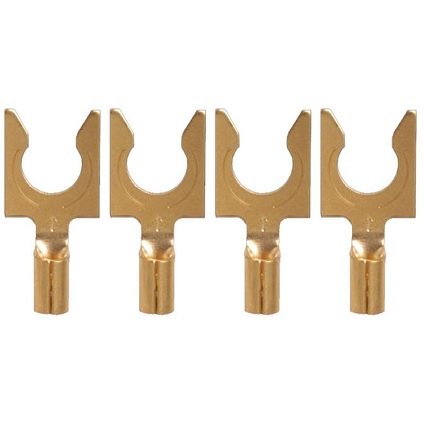 Комплект коннекторов AudioQuest 1014 Gold Crimp Spade, 40 шт артикул 221227Si-1