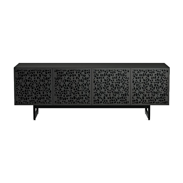 Стойка 4-секционная под телевизор BDI Elements Mosaic Doors, Charcoal (8779) артикул 171860Si-1