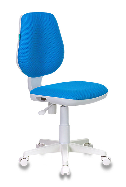 Кресло Бюрократ CH-W213/TW-55 (Children chair CH-W213 blue TW-55 cross plastic plastik белый) артикул 263265Si-1