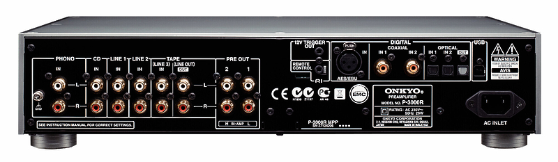 Предусилитель Onkyo P-3000R black артикул 327784FV-1 фото 3