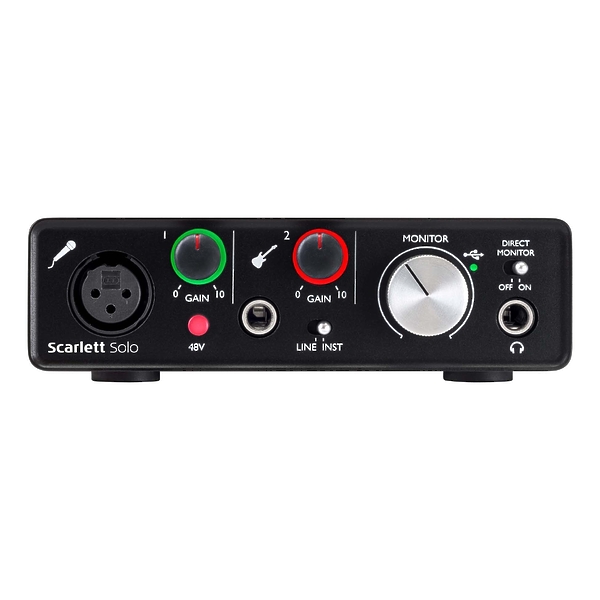 Микрофонный предусилитель FOCUSRITE Scarlett Solo 2nd Gen артикул 180834Si-1 фото 5