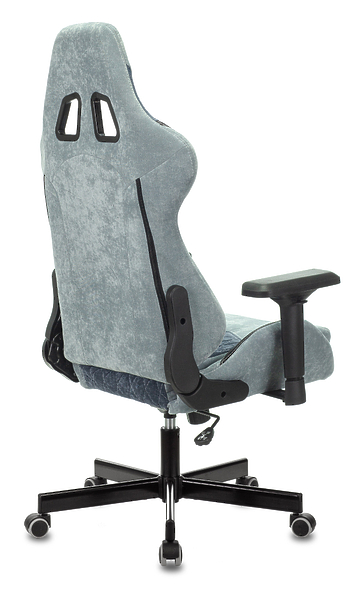 Кресло Zombie VIKING 7 KNIGHT BL (Game chair VIKING 7 KNIGHT Fabric blue textile/eco.leather headrest cross metal) артикул 263416Si-1 фото 8