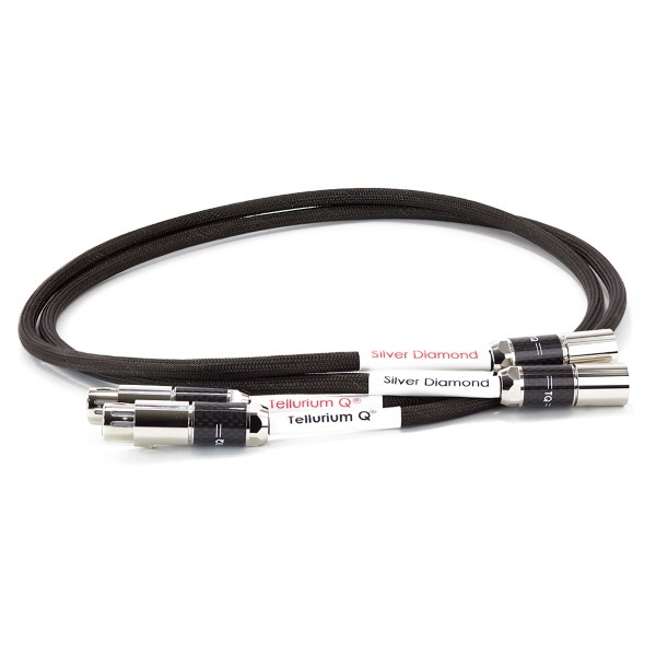 Кабель межблочный аудио Tellurium Q Silver Diamond XLR 1.0m артикул 189394Si-1