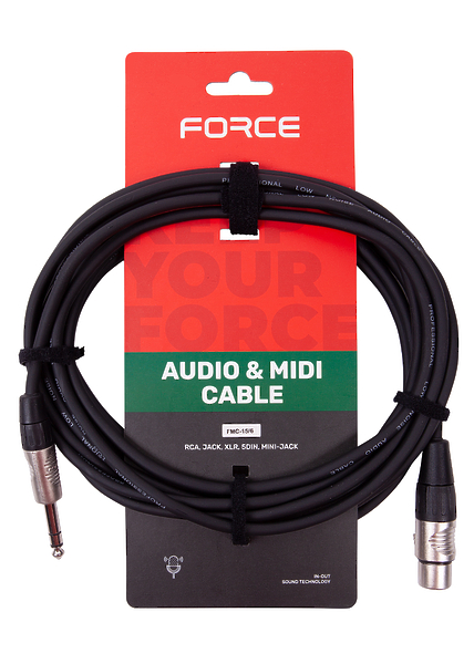 Кабель микрофонный / коммутационный FORCE FMC-15/6 артикул 265695Si-1