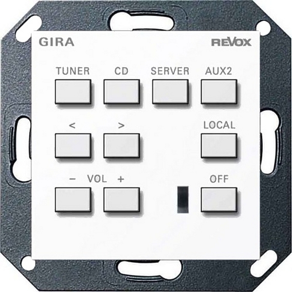 Настенная панель управления Revox M218 GIRA E22 (глянцевый белый) артикул 104105FV-1 фото 3