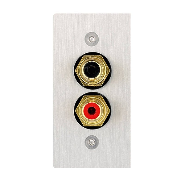 Клемная панель In-Akustik Premium Audio Cable Terminal 56x28 2 RCA (00980085026) артикул 168718Si-1