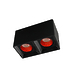 Светильник накладной Denkirs DK3085-BK+RD (Black Red)
