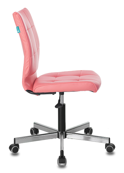 Кресло Бюрократ CH-330M/PINK (Office chair CH-330M pink Lincoln 205 eco.leather cross metal хром) артикул 263469Si-1 фото 4