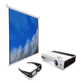 Проектор Benq W600 + BenQ 3D Glasses + Classic Solution Norma (203x153") артикул 349420FV-1