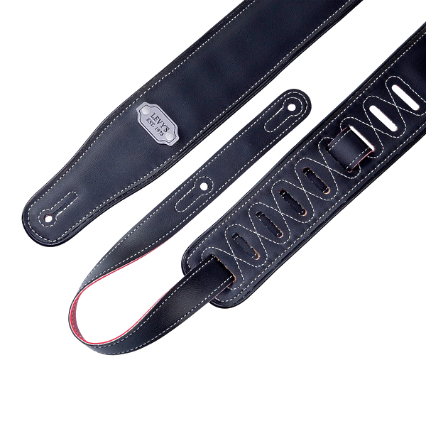 Ремень для гитары Levy's M26VP-RED-BLK Rebel Series артикул 331672Si-1 фото 3