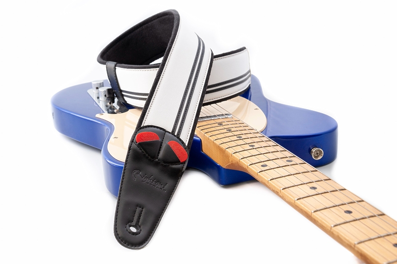 Ремень для гитары RightOn Straps Mojo Race B&W артикул 331617Si-1 фото 5