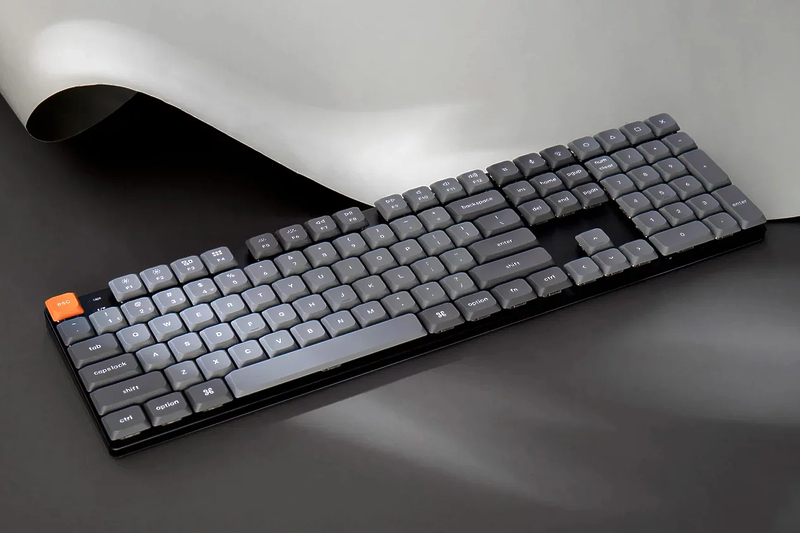 Беспроводная механическая ультратонкая клавиатура Keychron QMK K5 Max Hot Swap, RGB, Gateron Brown Switch артикул 336683Si-1 фото 9