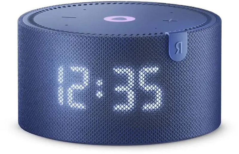 Умная колонка Яндекс Станция Мини с часами с Алисой Blue артикул 333302Si-1 фото 3