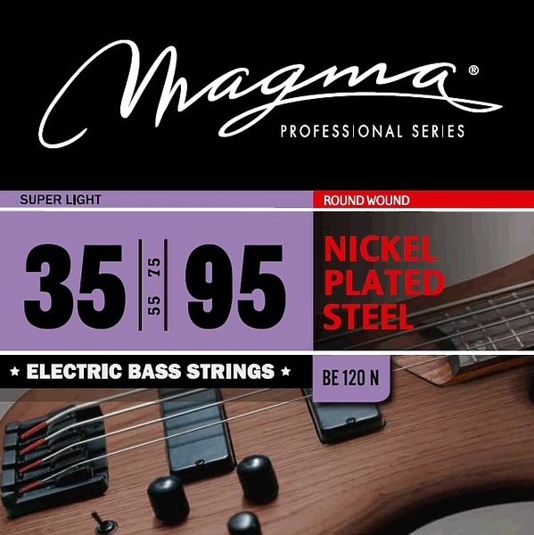 Струны для бас-гитары Magma BE120N артикул 334814Si-1