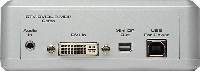 Конвертер Gefen GTV-DVIDL-2-MDP данные с PC или MAC, включая аудио, подключив его через интерфейс Mini DisplayPort артикул 352527SI-1 фото 3
