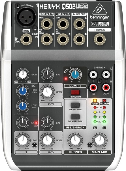 Микшерный пульт Behringer Q502USB артикул 106683Si-1