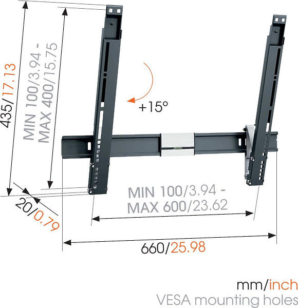 Кронштейн для телевизора Vogels THIN 515 артикул 239869Si-1 фото 3