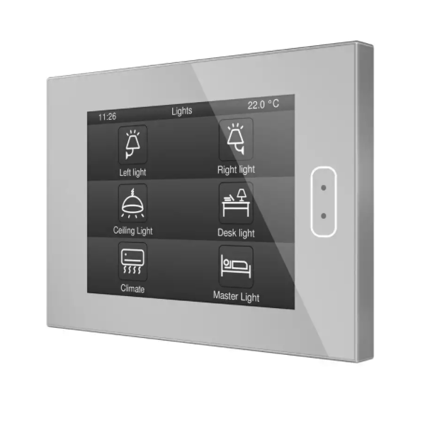 Сенсорная панель KNX Zennio Z40 серебро артикул 245166Si-1 фото 4