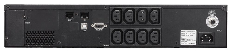 Блок бесперебойного питания Powercom Smart King Pro+ SPR-1500 LCD Black артикул 268140Si-1 фото 3