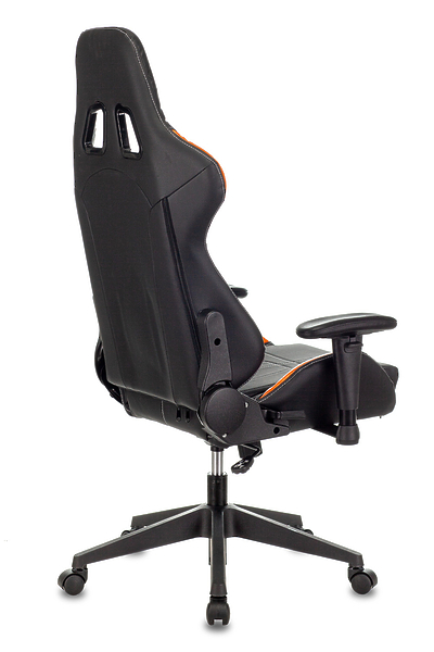 Кресло Zombie VIKING 5 AERO ORANGE (Game chair VIKING 5 AERO black/orange eco.leather headrest cross plastic) артикул 263471Si-1 фото 7