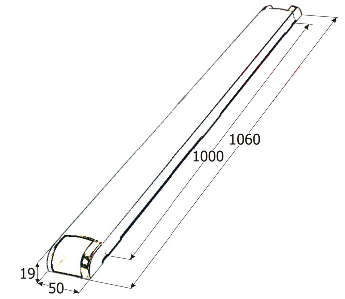 Кабель-канал настенный Sonorous CC-B-100 артикул 187006Si-1 фото 4