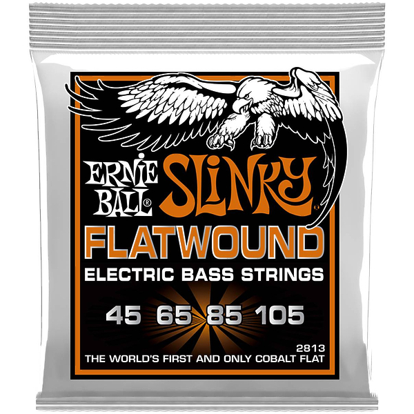 Струны для бас-гитары Ernie Ball 2813 Slinky Flatwound Bass артикул 291153Si-1