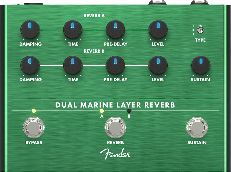 Педаль эффектов FENDER Dual Marine Layer Reverb артикул 230246Si-1