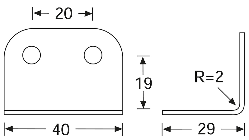 Скоба угловая Adam Hall 40432 артикул 247772Si-1 фото 3