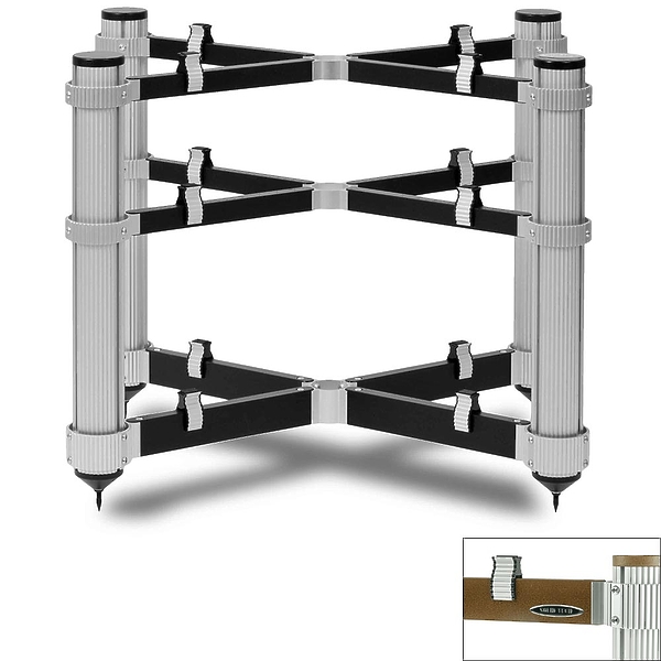 Подставка под Hi-Fi компоненты Solid Tech Rack of Silence 3 Regular Walnut/Silver артикул 228353Si-1