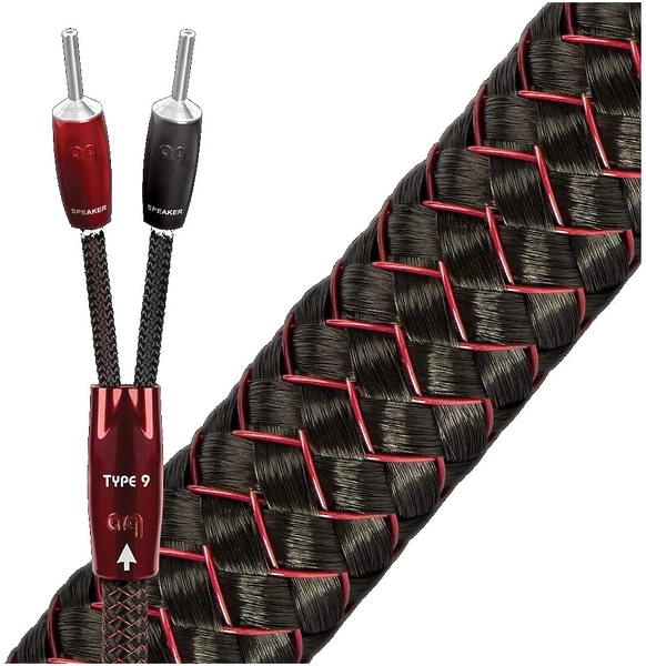 Кабель акустический AudioQuest Type 9 FR-BANANAS (2.5 м) артикул 227000Si-1
