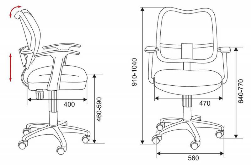 Кресло Бюрократ CH-W797/LB/TW-55 (Children chair CH-W797 blue seatblue TW-55 mesh/fabric cross plastic plastik белый) артикул 263205Si-1 фото 6