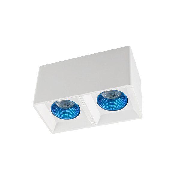 Светильник накладной Denkirs DK3085-WH+CY (White Blue) артикул 270685Si-1