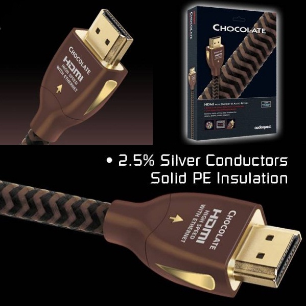 HDMI кабель AudioQuest HDMI Chocolate 3.0m Braided артикул 108345FV-1 фото 3