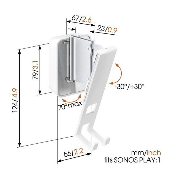 Кронштейн для акустики Vogels SOUND 4201 W артикул 158319Si-1 фото 5