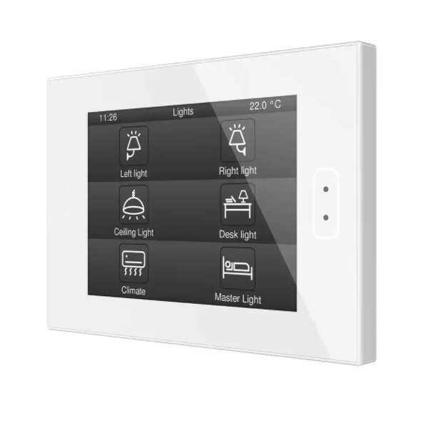 Сенсорная панель KNX Zennio Z40 глянцевый белый артикул 245165Si-1 фото 3