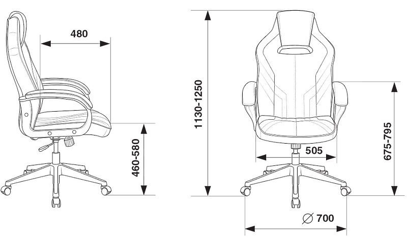 Кресло Zombie VIKING 3 AERO RUS (Game chair VIKING 3 AERO white/blue/red seatblack textile/eco.leather cross plastic) артикул 263451Si-1 фото 6
