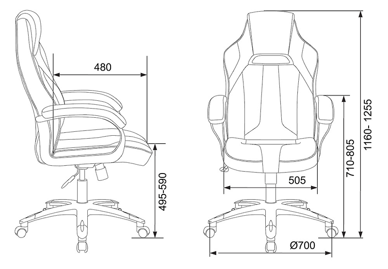 Кресло Zombie VIKING 2 AERO BLACK (Game chair VIKING 2 AERO Edition black textile/eco.leather cross plastic) артикул 263275Si-1 фото 6