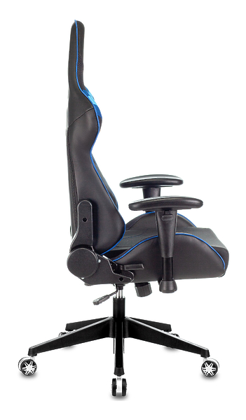 Кресло Zombie VIKING 4 AERO BLUE (Game chair VIKING 4 AERO black/blue textile/eco.leather headrest cross plastic) артикул 263280Si-1 фото 7