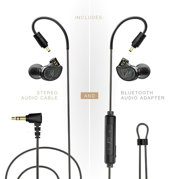 Наушники MEE Audio M6 Pro Wired + Wireless clear артикул 198299Si-1 фото 4