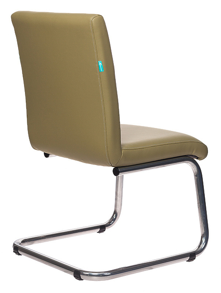 Кресло Бюрократ CH-250-V/KRIT-GREEN (Office chair CH-250-V green eco.leather runners metal хром) артикул 263369Si-1 фото 5