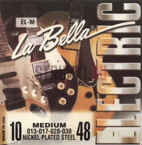 Струны для электрогитары La Bella EL-M артикул 301637Si-1