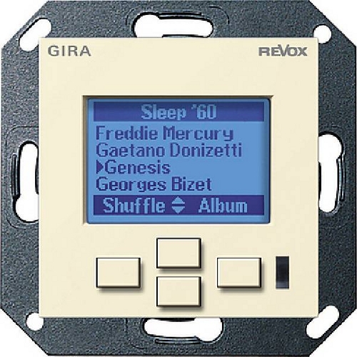 Настенная панель управления Revox M217 display GIRA System 55 (глянцевый кремовый) артикул 104149FV-1