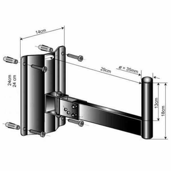 Кронштейн ECO Stage WSS001 Black артикул 297560Si-1 фото 3